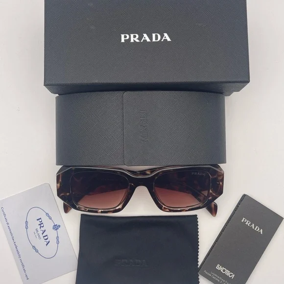Prada PR 17WS Sunglasses – Tortoise Brown – Brand New - Picture 3 of 6
